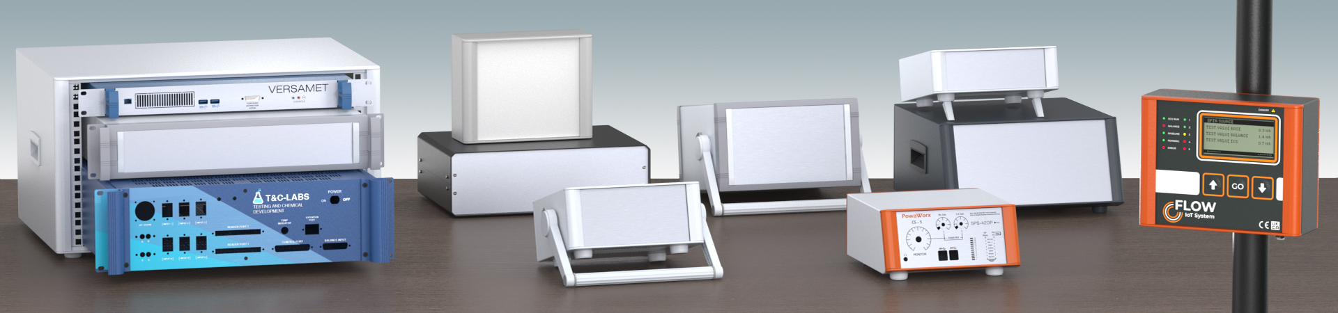 METCASE metal instrument enclosures, 19 inch rack cases and customised enclosures for modern OEM electronics.
